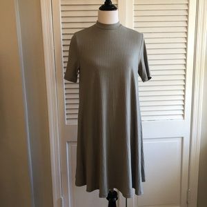 Olive Mock Neck Dress